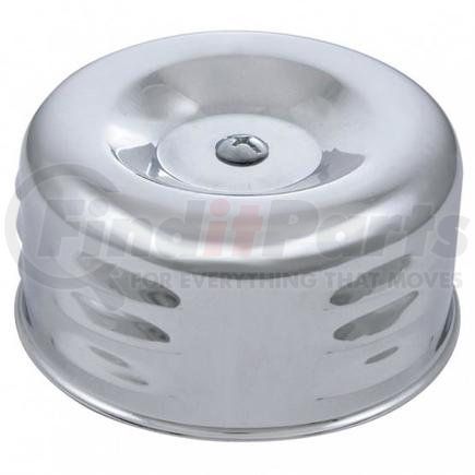 UNITED PACIFIC C5034 Air Cleaner - Chrome, Short Neck, Louvered, for Single 1 Barrel 2 5/16" Diameter