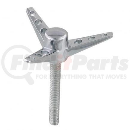 United Pacific A6216-11 Wing Bolt - 3-Wing Style, Steel, Chrome, for Air Cleaner