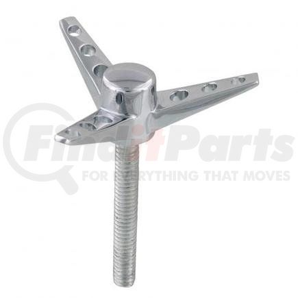 UNITED PACIFIC A6216-11 Wing Bolt - 3-Wing Style, Steel, Chrome, for Air Cleaner