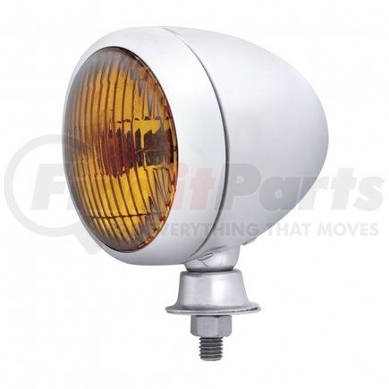 United Pacific 30649 Spotlight - Vehicle Mounted, Chrome, Teardrop Style, with Amber Lens