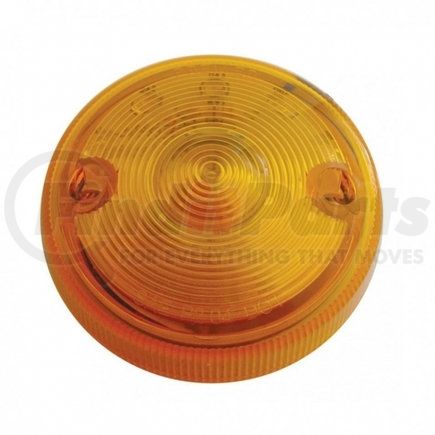 UNITED PACIFIC 39428B Marker Light - Single Face, LED, Dual Function, without Housing, 15 LED, Amber Lens/Amber LED, 3" Lens, Round Design