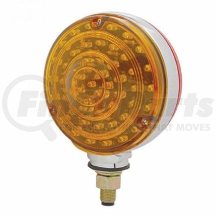 UNITED PACIFIC 38113 - double face turn signal light - 88 led - amber & red led/amber & red lens | 88 led single stud double face turn signal light-ambr & red led/ambr & red lens