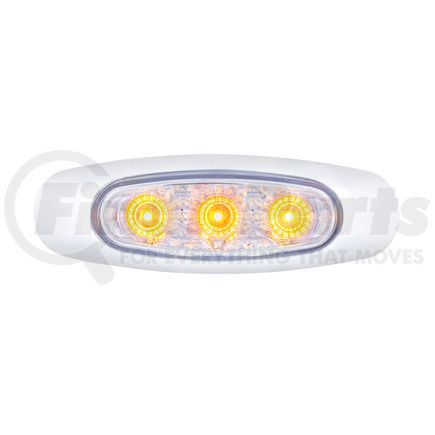 United Pacific 39311B Side Marker Light - 5 LED, with Side Ditch Light, Amber LED/Clear Lens