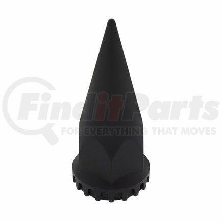 United Pacific 10548B Wheel Lug Nut Cover - 33mm x 4.75", Black, Spike, with Flange- Thread-On