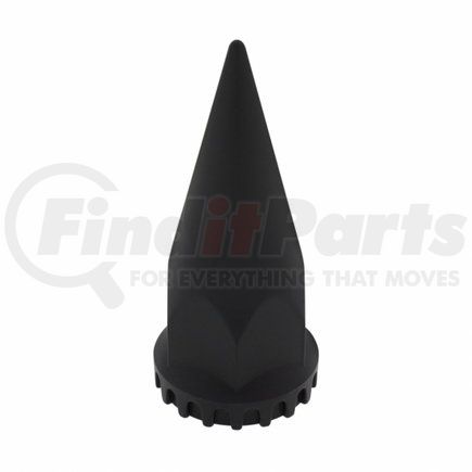 UNITED PACIFIC 10548B - wheel lug nut cover - 33mm x 4.75" black spike nut cover with flange- thread-on | 33mm x 4-3/4" matte black spike nut cover with flange- thread-on