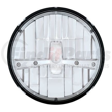 United Pacific 31391 Headlight - 5 High Power. LED, RH/LH, 7", Round, Chrome Housing, High/Low Beam