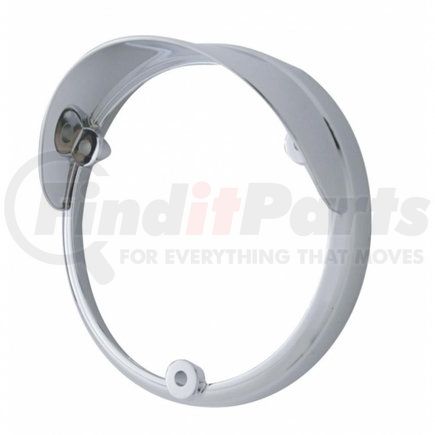 United Pacific 32124 Light Bezel - Round, Double Face, Mounted Upside Down, with Visor, for 38113 Series