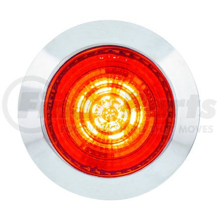 United Pacific 36036 Clearance/Marker Light - 1.25 in., Round, 6 Red LEDs, Red Lens, Dual Function