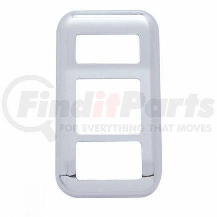 United Pacific 41116 Dash Switch Cover - Chrome, Plastic, for 2001-2010 International 9900i/9400i/9200i