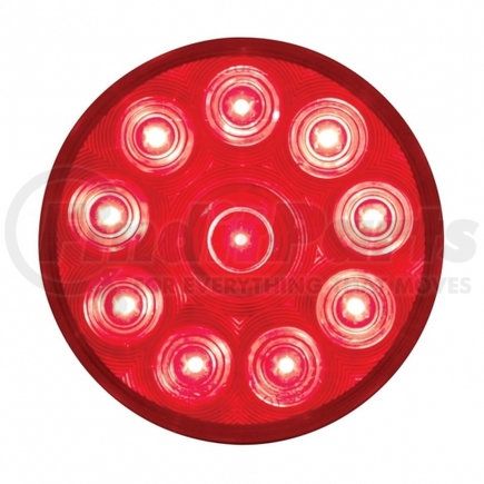 UNITED PACIFIC 38098 Stop/Turn/Tail Signal Light - 10 LED 4" Round, Red LED/Red Lens