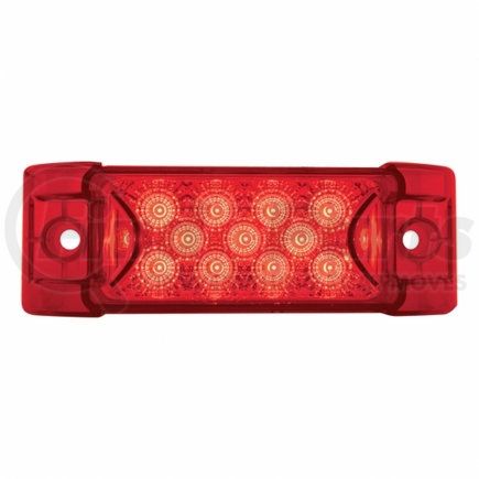 United Pacific 39593 Clearance/Marker Light - Red LED/Red Lens, Rectangle Design, with Reflector, 13 LED