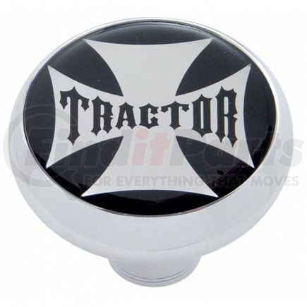 United Pacific 23166 Air Brake Valve Control Knob - "Tractor" Deluxe, Black Maltese Cross Sticker