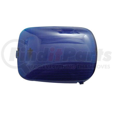 United Pacific 37051 Dome Light Lens - Rectangular, for 2006+ Peterbilt, Blue