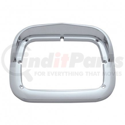 United Pacific 41113 Headlight Bezel - Single, with Visor