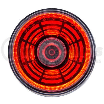 United Pacific 36582 Clearance/Marker Light - 4 LED, 2-1/2" Round, Abyss Lens Design, with Plastic Housing, Red LED/Clear Lens