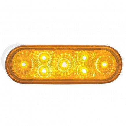 United Pacific 39977 Turn Signal Light - 7 LED Oval Reflector, Amber LED/Amber Lens