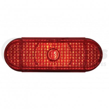 UNITED PACIFIC 33539B Brake/Tail/Turn Signal Light - Oval Crystal, Red Lens
