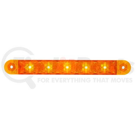 United Pacific 36446 LED Light Strip - 5" 5 Amber SMD, with 3-Wire Connection