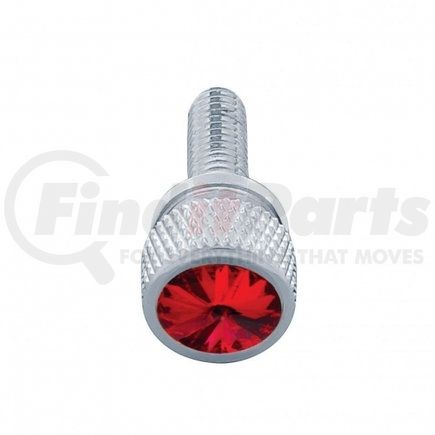 UNITED PACIFIC 23812B - dash panel screw - kenworth short dash screw with red diamond (bulk) | short dash screw for kenworth - red crystal (bulk)