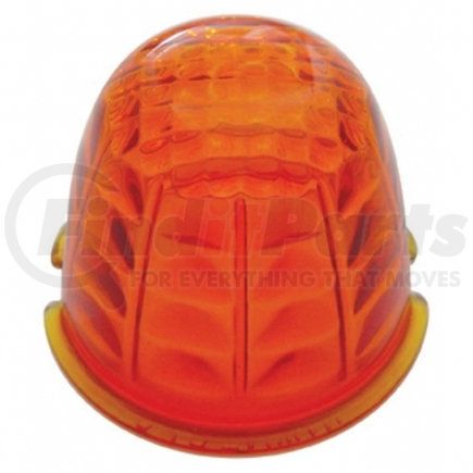 United Pacific 30551 Marker Light Lens - Crystal Glass, Dark Amber