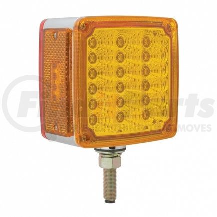 UNITED PACIFIC 39681 Turn Signal Light - Double Face, RH, 39 LED Reflector, Amber & Red LED/Lens, 1-Stud Mount