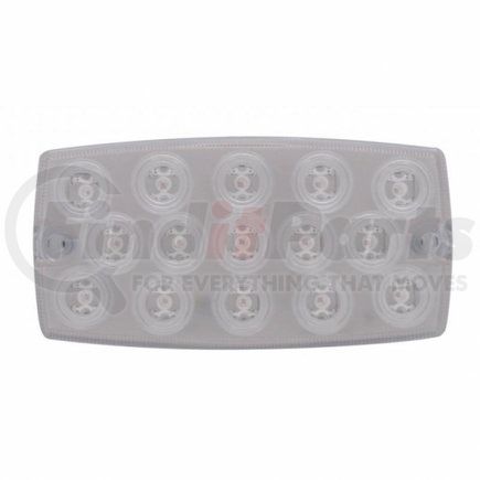 United Pacific 39373B Turn Signal Light - Bulk, 15 LED, Rectangular, Amber LED/Clear Lens