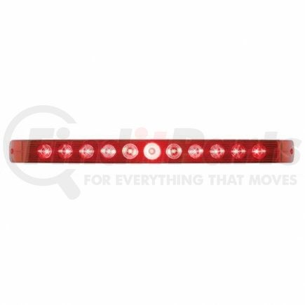 United Pacific 38469 Brake/Tail/Turn Signal Light - 11 LED 17", Bar Only, Red LED/Red Lens