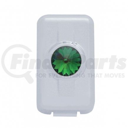 UNITED PACIFIC 41605 - dash switch cover - volvo switch plug cover with green diamond (2 pack) | volvo switch plug cover with green diamond (2 pack)