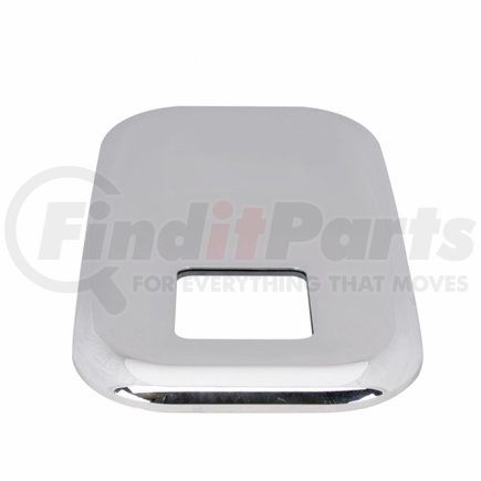 UNITED PACIFIC 41752B - transmission shift lever plate base cover - chrome shift plate cover for peterbilt trucks - fits oem s22-6041m01-252 | chrome shift plate cover for peterbilt trucks - fits oem s22-6041m01-252
