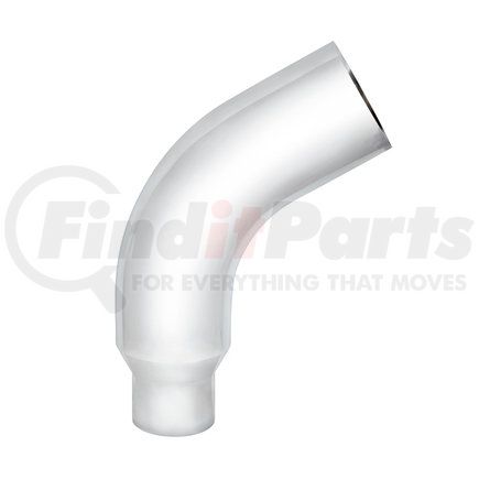 UNITED PACIFIC PB379-E58-65 - exhaust elbow - chrome 58 degree angled exhaust elbow for peterbilt 379 - 6" od to 5" od | chrome 58 degree angled exhaust elbow for peterbilt 379 - 6" od to 5" od