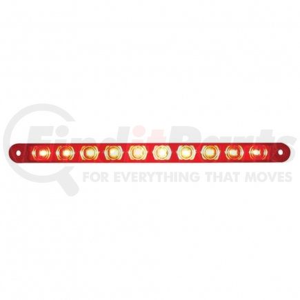 United Pacific 38943 Brake / Tail / Turn Signal Light - 9" Light Bar, 10 LED, Red LED/Lens