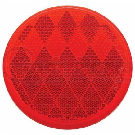 United Pacific 30714 Reflector - 3" Round, Quick Mount, Red