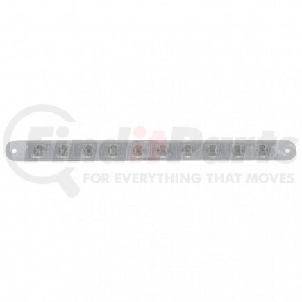 United Pacific 38945 Brake / Tail / Turn Signal Light - 9" Light Bar, 10 LED, Red LED/Clear Lens