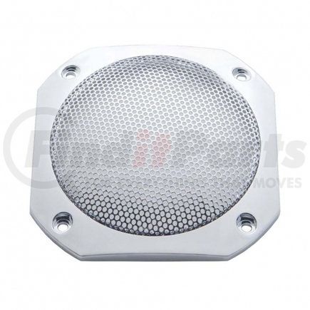 UNITED PACIFIC 40920 - speaker cover - chrome 4.5" square speaker cover for various international models | chrome 4.5" square speaker cover for various international models