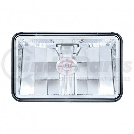 United Pacific 31396 Headlight - 1 High Power, LED, RH/LH, 4 x 6" Rectangle, Chrome Housing, Low Beam