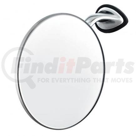 United Pacific C5058L Side View Mirror - Driver Side, Stainless Steel, British "MG" Car Fender Mirror, with Chrome Die-Cast Mirror Arm