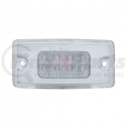 United Pacific 39487 Truck Cab Light - 8 LED Reflector, Amber LED/Clear Lens, for Freightliner