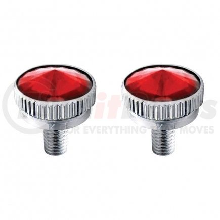 United Pacific 21770 Decorative Body Accessory - C.B. Mounting Bolt, 6mm, with Red Diamond