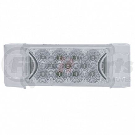 United Pacific 39595 Clearance/Marker Light - Red LED/Clear Lens, Rectangle Design, with Reflector, 13 LED