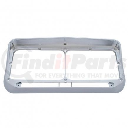 United Pacific 32350 Headlight Bezel - Rectangular, Dual, with Visor, LED Cut-Out