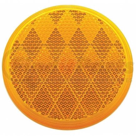 United Pacific 30713 Reflector - 3" Round, Quick Mount, Amber