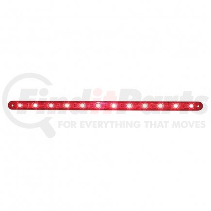 United Pacific 38862B Brake/Tail/Turn Signal Light - 12 LED 12" Ultra Slim, Bar Only, Red LED/Red Lens