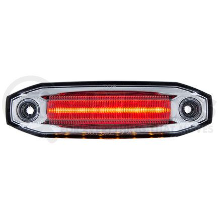 United Pacific 39303 Clearance/Marker Light - Amber and Red LED/Clear Lens, 6 LED, Amber Side Ditch Light