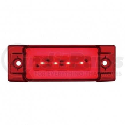 United Pacific 36977 Clearance/Marker Light - "Glo" Light, Red LED/Red Lens, Rectangle Design, 16 LED