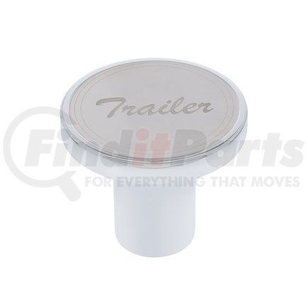 United Pacific 23365 Air Brake Valve Control Knob - "Trailer", Stainless Plaque with Cursive Script