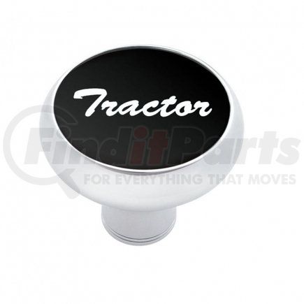 United Pacific 23418 Air Brake Valve Control Knob - "Tractor" Deluxe, Black Aluminum Sticker