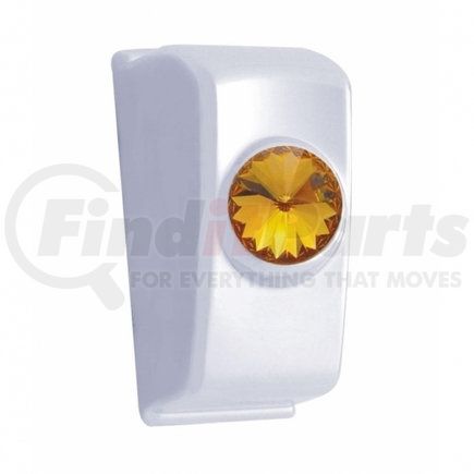 UNITED PACIFIC 41352 - rocker switch cover - 2006+ kenworth rocker switch plug with amber diamond (2 pack) | chrome rocker switch plug with amber diamond for 2006+ kenworth (card of 2)