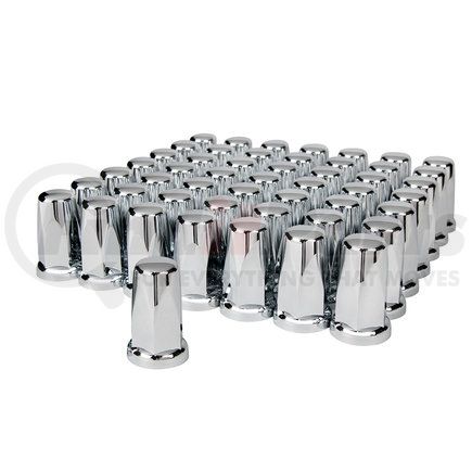 UNITED PACIFIC 10059CB - wheel lug nut cover set - 33mm x 3.25" chrome plastic tall classic nut cover - push-on (60 pack) | 33mm x 3.25" chrome plastic tall classic nut covers - push-on (60 pack)