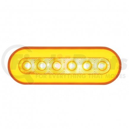 United Pacific 37129 Brake/Tail/Turn Signal Light - LED 6" Oval Stop/Turn/Tail "Glo" Light Amber