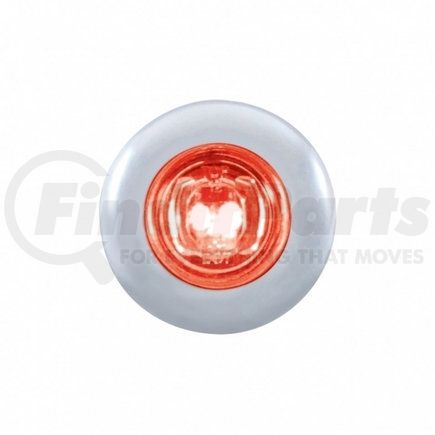 United Pacific 37145 Clearance/Marker Light - with Bezel, 2 LED, Mini, Red LED/Clear Lens